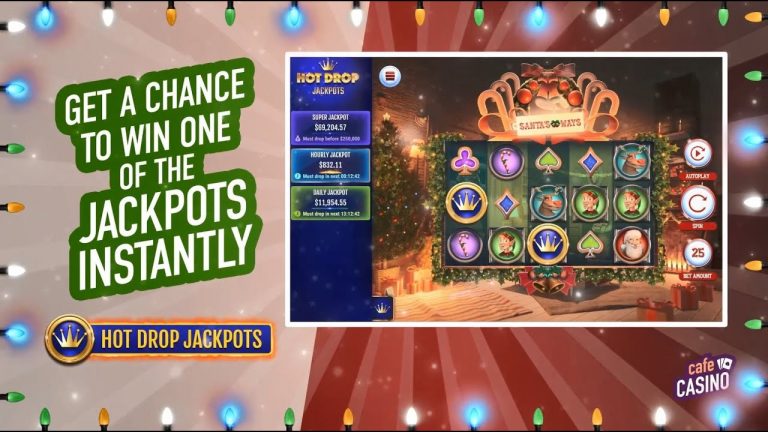 Cafe Casinos December Slot of the Month Santas Ways Hot Drop Jackpots