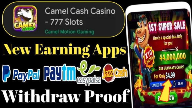 Camel Cash Casino – 777 Slots – Earning App Review – How To Make Money Online – Earning Application