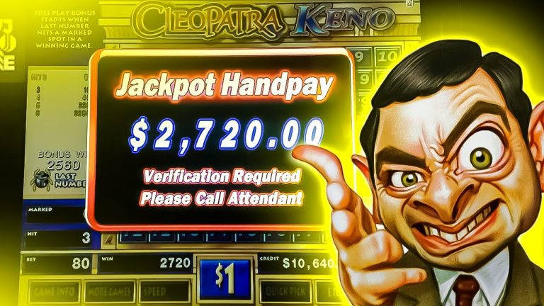 Cleopatra Keno 6 Number Jackpot First Spin