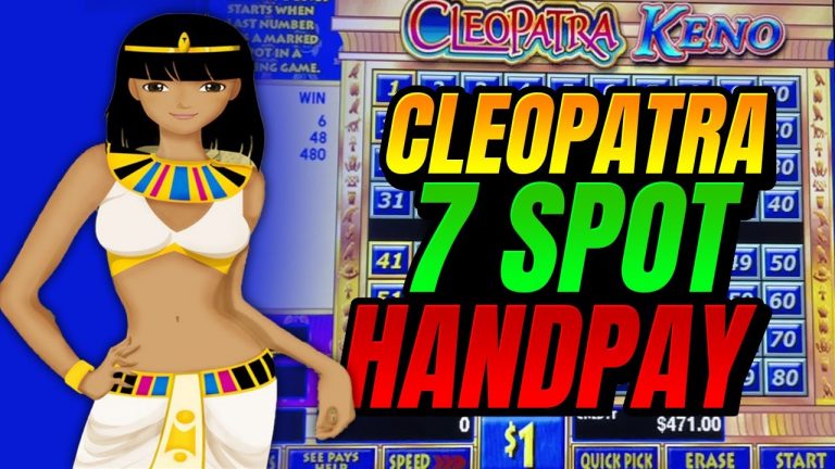 Cleopatra Keno 7 Spot Jackpot Numbers