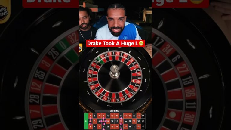 Drake Loses $1,000,000 On 1 Spin Of Roulette! #drake #bigL #roulette #bigwin #casino