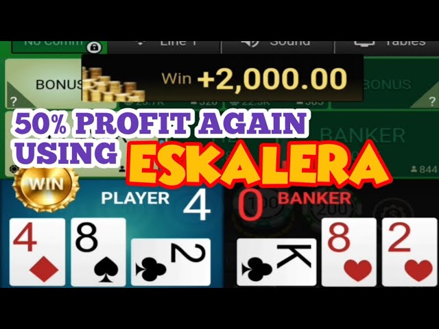 ESKALERA STRIKES AGAIN | GETTING 50% PROFIT IN EASIEST EAY #baccarat #casino #baccaratstrategy