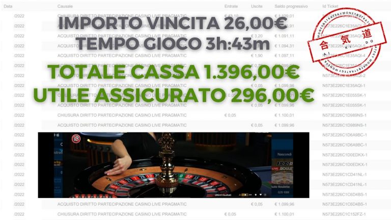 Ep.19 | Vincere alla roulette con la strategia AIKIDO | 38h35m senza sconfitta