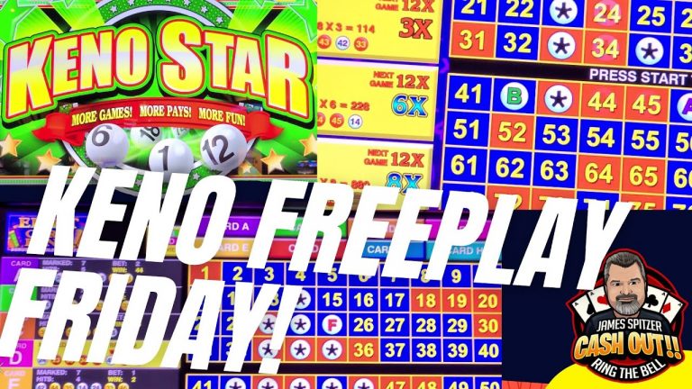 FREE PLAY WINS!! PLAYING KENO STARS MACHINE , EIGHT CARD KENO, Ultimate X KENO MAKING $$$