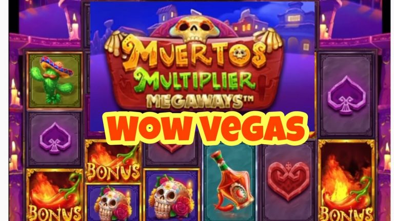 First time trying Muertos Multiplier Megaways on Wow Vegas! Huge win. #wowvegas #akslotvideos