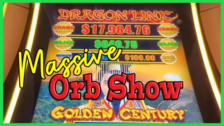 HANDPAY! Finally a Massive Orb Show on #DragonLink Golden Century #LasVegas