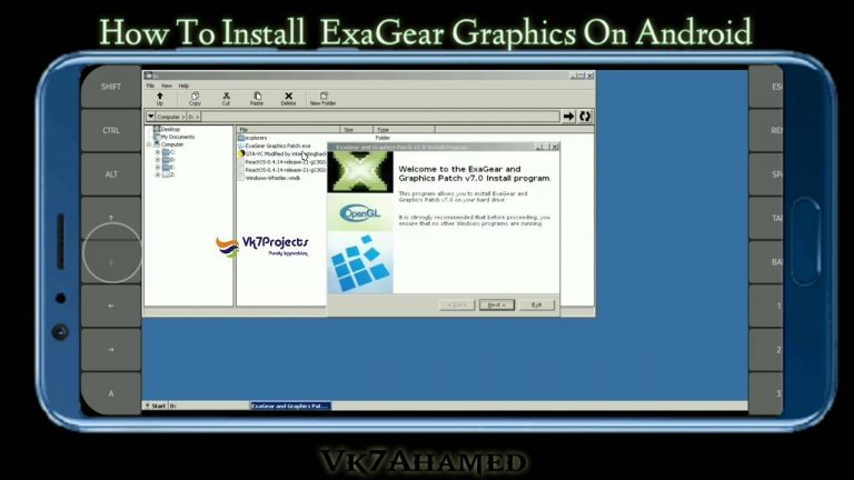 How To Install ExaGear Graphics On Android [2022] || Vk7projects || Exagear Windows emulator ||vk7