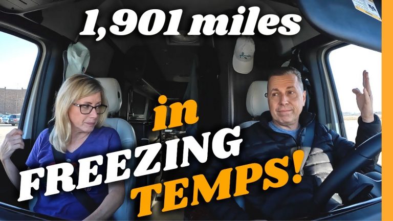 How Will The Class B Do in FREEZING TEMPS? (Long Holiday Road Trip)