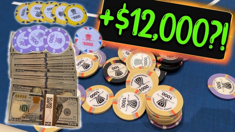 I made $12,000 in my FIRST POKER TOURNAMENT?! / Ace Poker Vlog 47