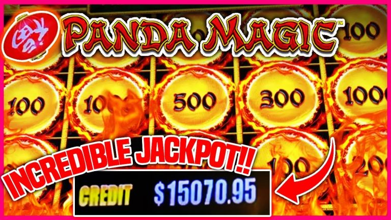 Jackpot MAGIC On Panda Magic Slot Machine… Double BONUS!! *high limit live*