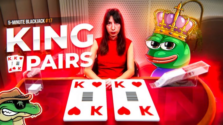 KING PAIRS SAVED THIS VIDEO! – 5 Min Blackjack #18