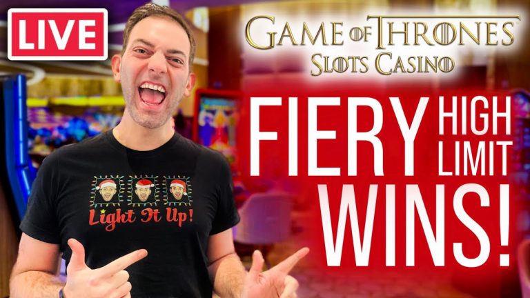 LIVE High Limit Slots Game of Thrones Slots Casino