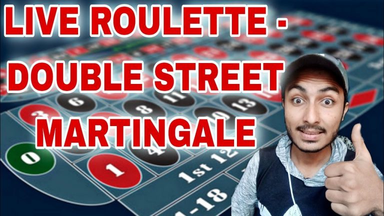 LIVE ROULETTE – DOUBLE STREET MARTINGALE || roulette martingale || martingale roulette