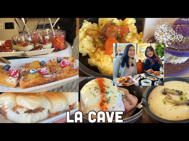 La Cave Wine & Food Hideaway BRUNCH $49 Per Person- Angus Mini Burger, Snickers Pancake, & More