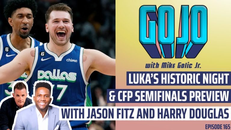 Luka’s Historic Night + Jason Fitz & Harry Douglas cover CFP Semis, Tattoos & Jersey Trading | GoJo