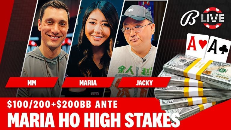 MARIA HO, JACKY, MM, ERIC HICKS, HAN High Stakes Cash Game! – Live at the Bike!