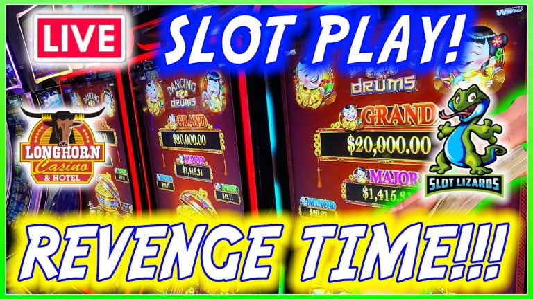 MORE LIVE SLOT PLAY! LET’S GET SOME REVENGE JACKPOTS! LONGHORN CASINO!