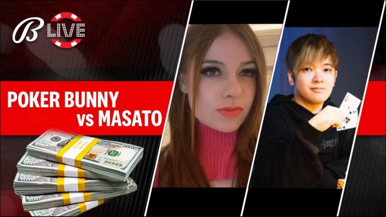 Masato and Poker Bunny! $25/$50+$50bba NLH – Live at the Bike!