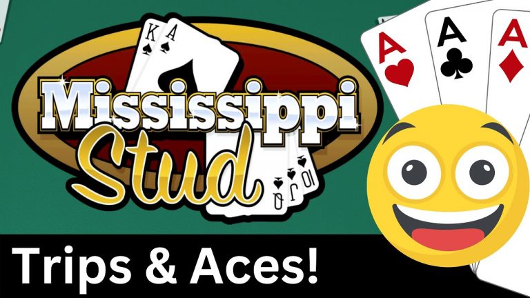 Mississippi Stud – Trips & Aces with massive wins and great hands!!