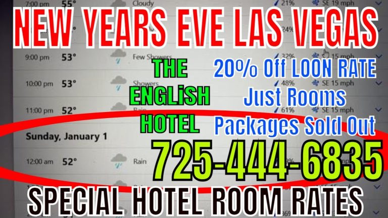 OH NO – RAIN in LAS VEGAS – New Years Eve 2022 – HOTEL ROOM RATES Las Vegas LIVE Cash or Crash –