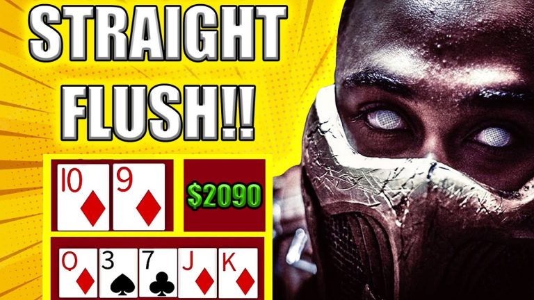 OMG! Straight Flush in Big Live Poker Cash Game! WPT Series Poker Vlog