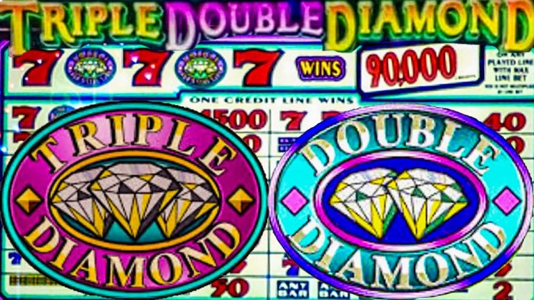 Old School Casino Classic Triple Double Diamond 5 Reel Slot