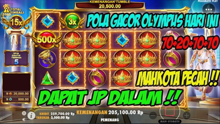 POLA GACOR OLYMPUS HARI INI | INFO SLOT GACOR HARI INI | MODAL 200K JP 1JT JUTA! SLOT GACOR HARI INI