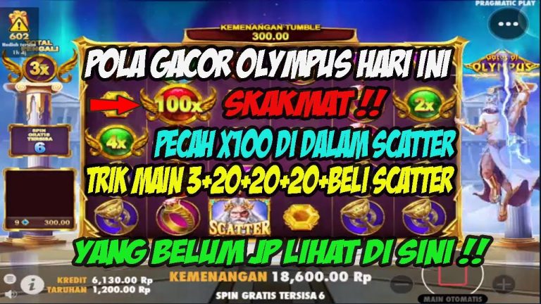 POLA GACOR OLYMPUS HARI INI | INFO SLOT GACOR HARI INI | MODAL RECEH 200K JACKPOT 700K SLOT GACOR