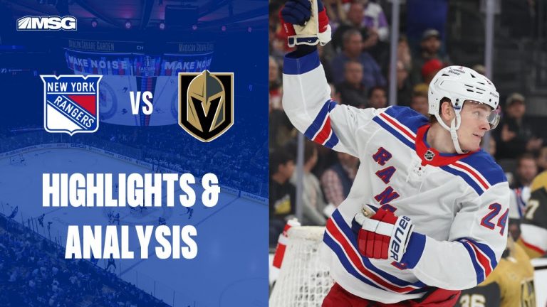 Rangers Red Hot 3rd Cools Off Vegas Knights | New York Rangers