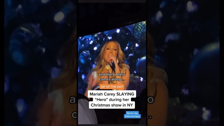 #SipOfTheDay: Mariah Carey SLAYED Hero at her Merry Christmas To All Concert Live in New York 2022