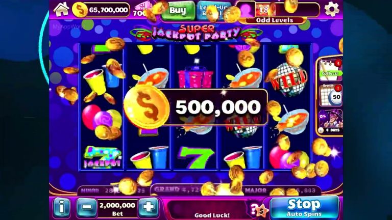 Super Jackpot Party Slots GamePlay 4k 60fps