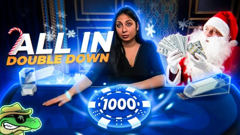 THE ALL IN DOUBLE DOWN! – Xmas Blackjack #1