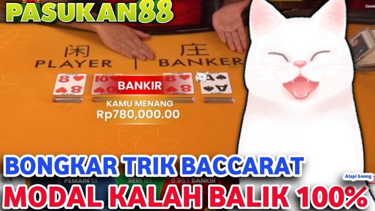 TRIK BACCARAT : Cara Main Pasti Menang di Baccarat | Pola Baccarat live casino #3