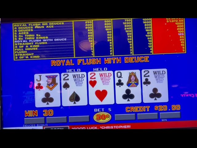 Video Poker: Deuces Wild Bonus Poker Progressive Session! 50 Cent Machine