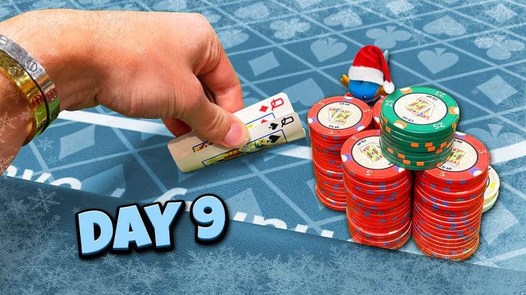 WE HIT OUR $3,000 POKER BANKROLL GOAL!! | Wolfmas Day #9