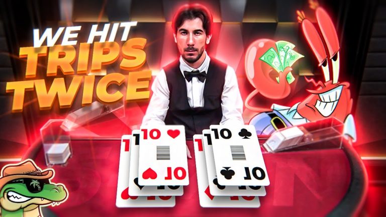 WE HIT TRIPS TWICE!!! – 5-Min Blackjack #17