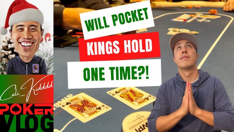 WILL MY POCKET KINGS HOLD ONE TIME?! | POKER VLOG #12