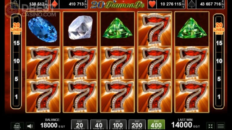 20 Diamonds Slot – Mega Big Win