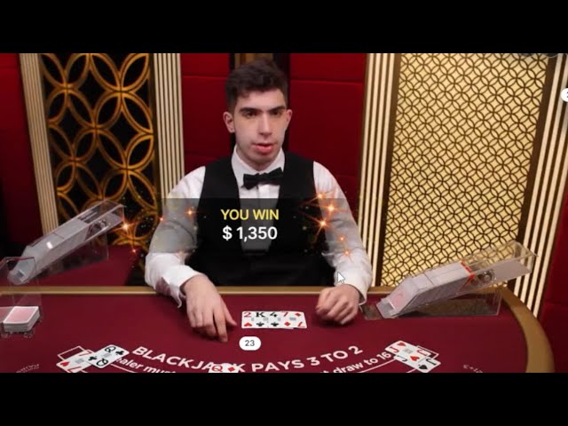 2000$ vs LIVE BLACKJACK !