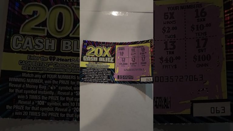 20X $1 Denom Ticket Fun #scratchoff #Scratcher #winner