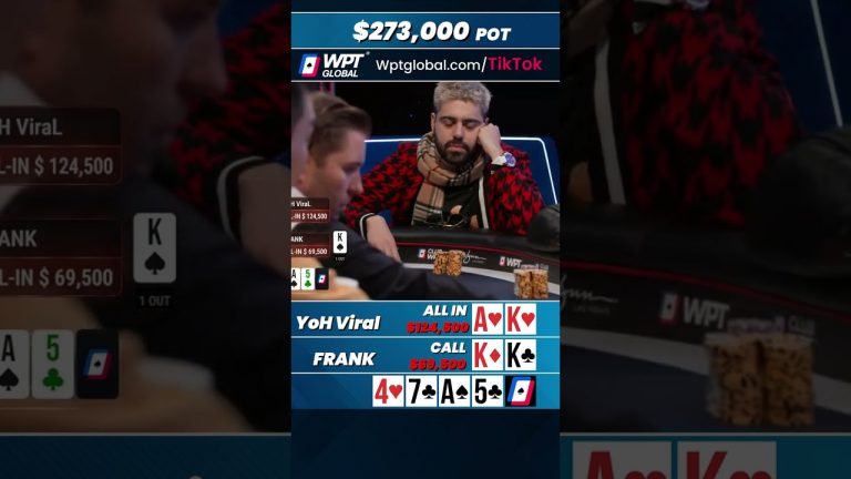 $273,000 -Pocket Kings vs. Ace King! #shorts