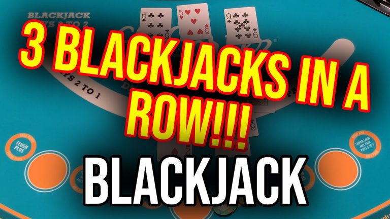 3 BLACKJACKS IN A ROW!! $1500 VS BLACKJACK!!