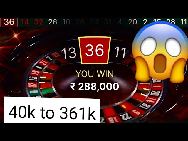 40k to 361k | #roulette #king | How to play roulette with single digit hitting strategies