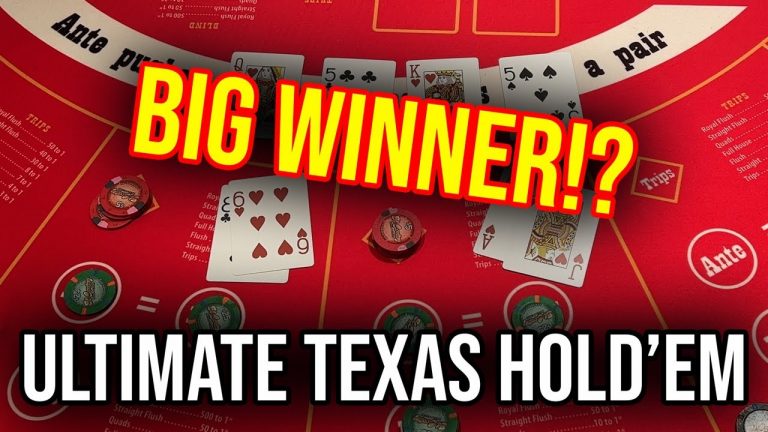 ANOTHER QUICK WIN!! ULTIMATE TEXAS HOLDEM!! January 25th 2023