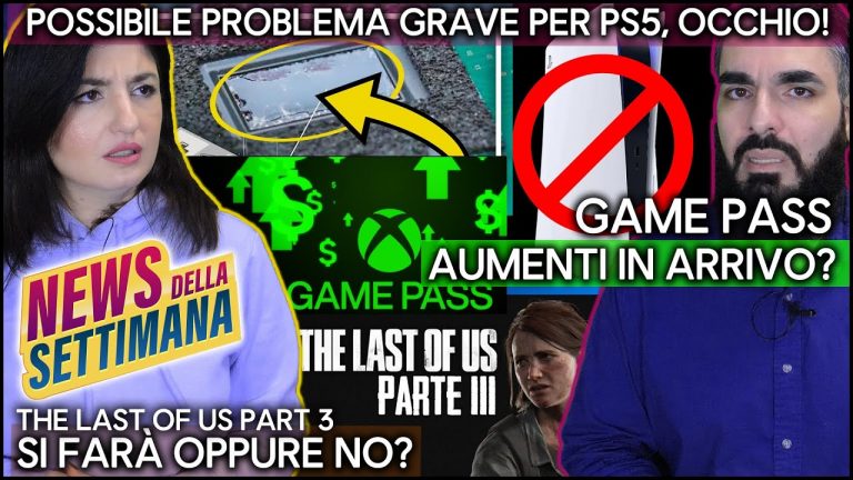 ATTENZIONE: PS5 IN VERTICALE SI ROMPE? | GAME PASS AUMENTA PREZZO? | The Last of Us 3 sì o no? #NEWS