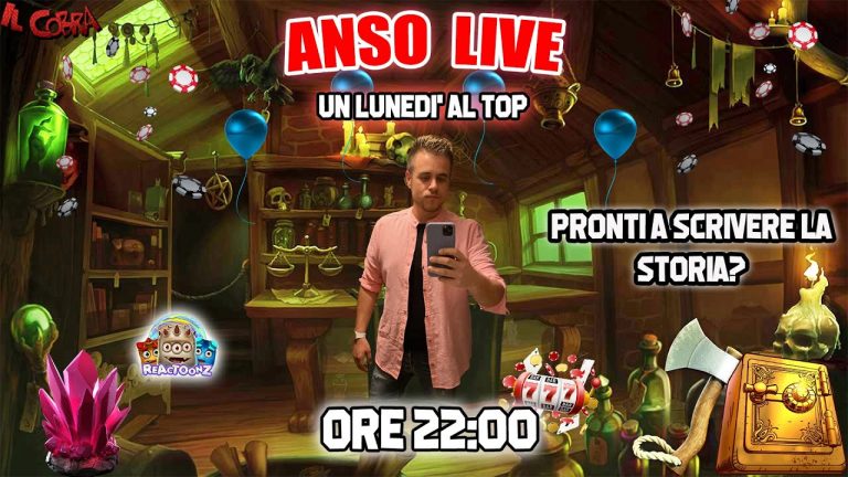 Anso Live – Un Lunedì al Top | Cobra Slot & Casino Online