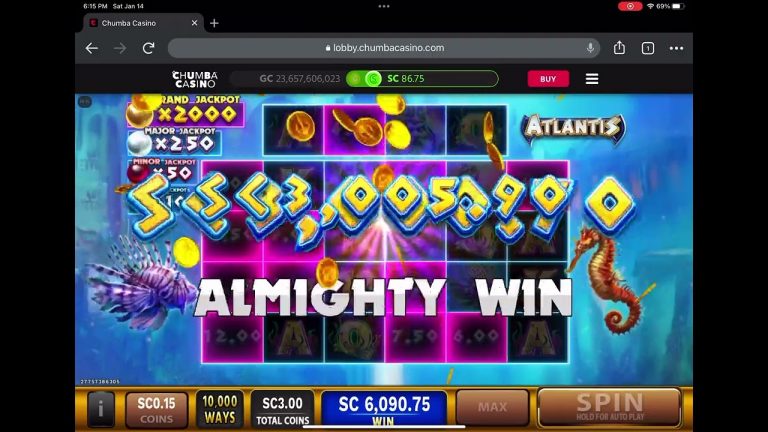 Atlantis Grand Jackpot Chumba Casino Again!