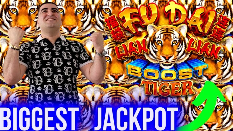 BIGGEST JACKPOT Ever On Fu Dai Lian Lian Tiger Slot – $44 MAX BET | SE-1 | EP-3