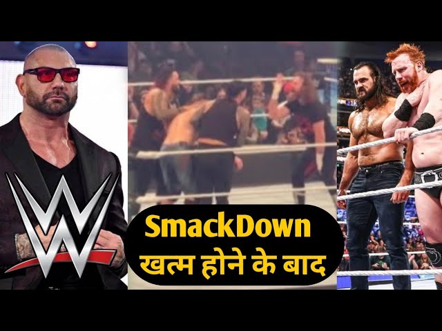 BLOODLINE Attack John Cena After SmackDown, Backstate Batista, UncleHarper – WWE SmackDown Highlight