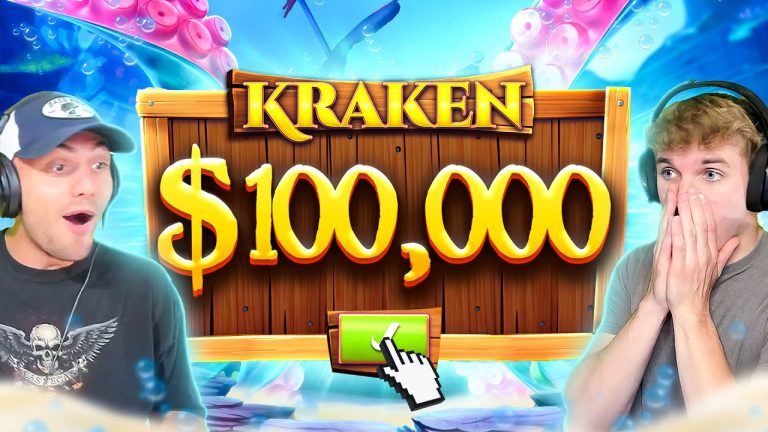 BUYING A $100,000 RELEASE THE KRAKEN SLOT BONUS!